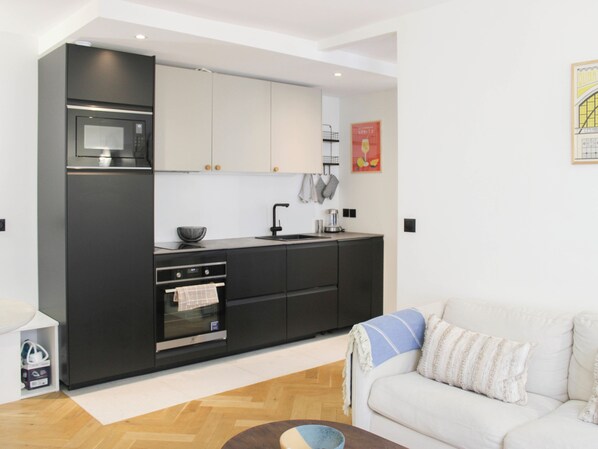 Living area - Fully equipped 39 m² apartment in Paris (Paris)