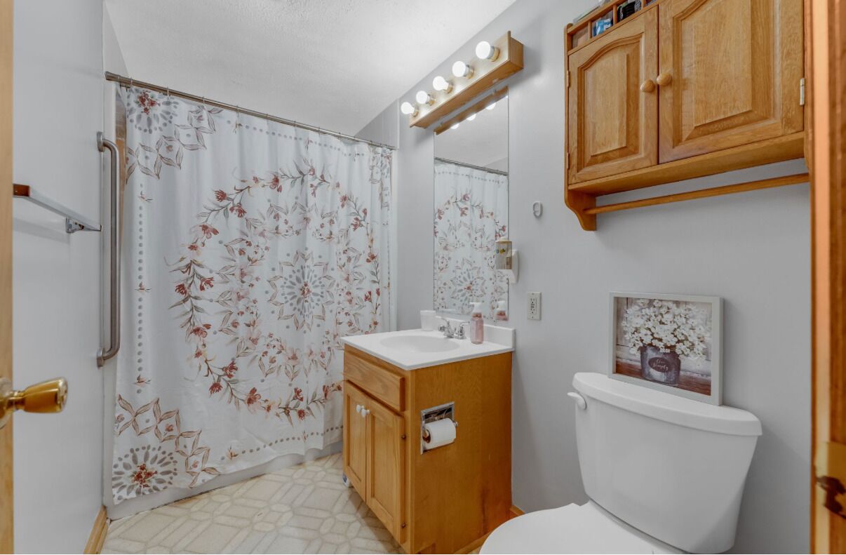Hair dryer, soap, toilet paper