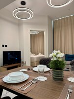 Apartamento superluxo, sacada, vista para o lago | Parte interna