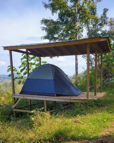 Saddle View campsite at phenomenal campground retreat in Lebanon