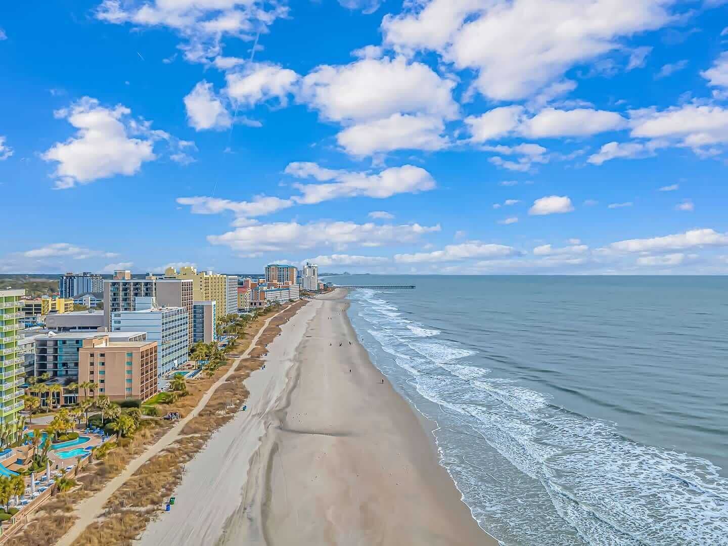 在海灘附近