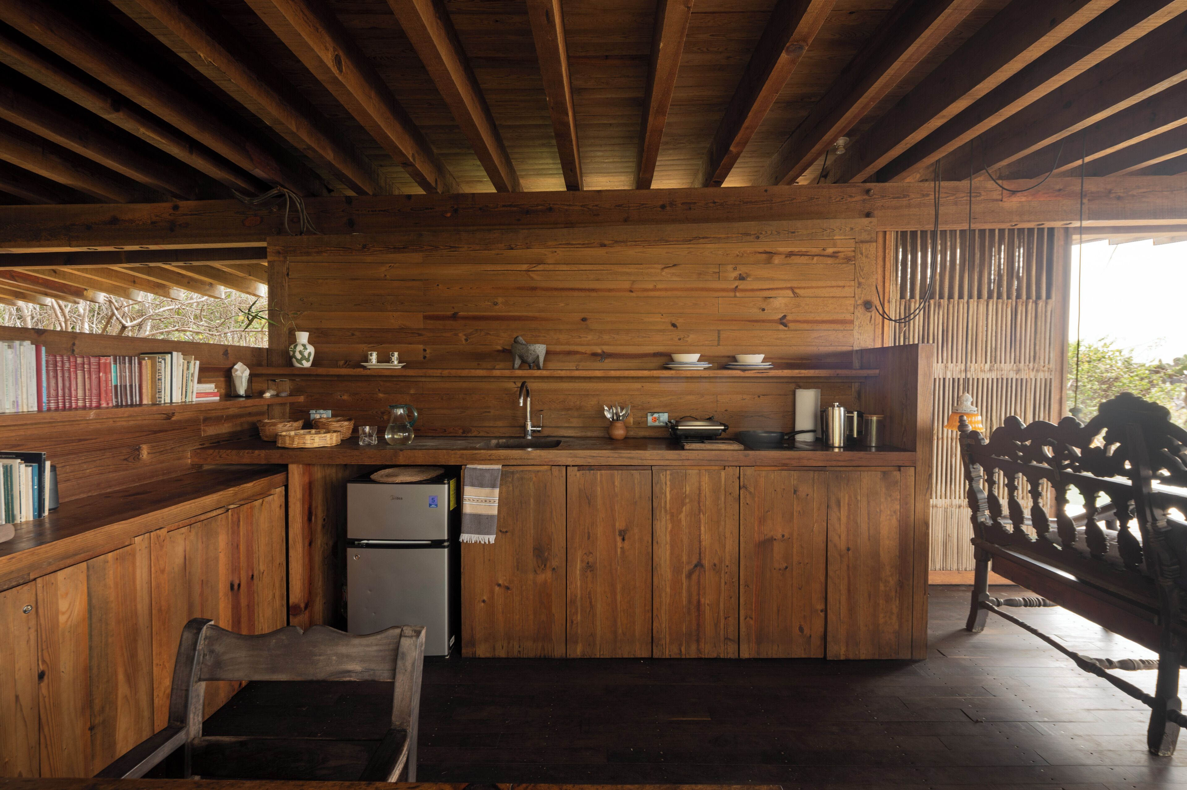 Luxury Cabin, Balcony, Sea View | Private kitchen