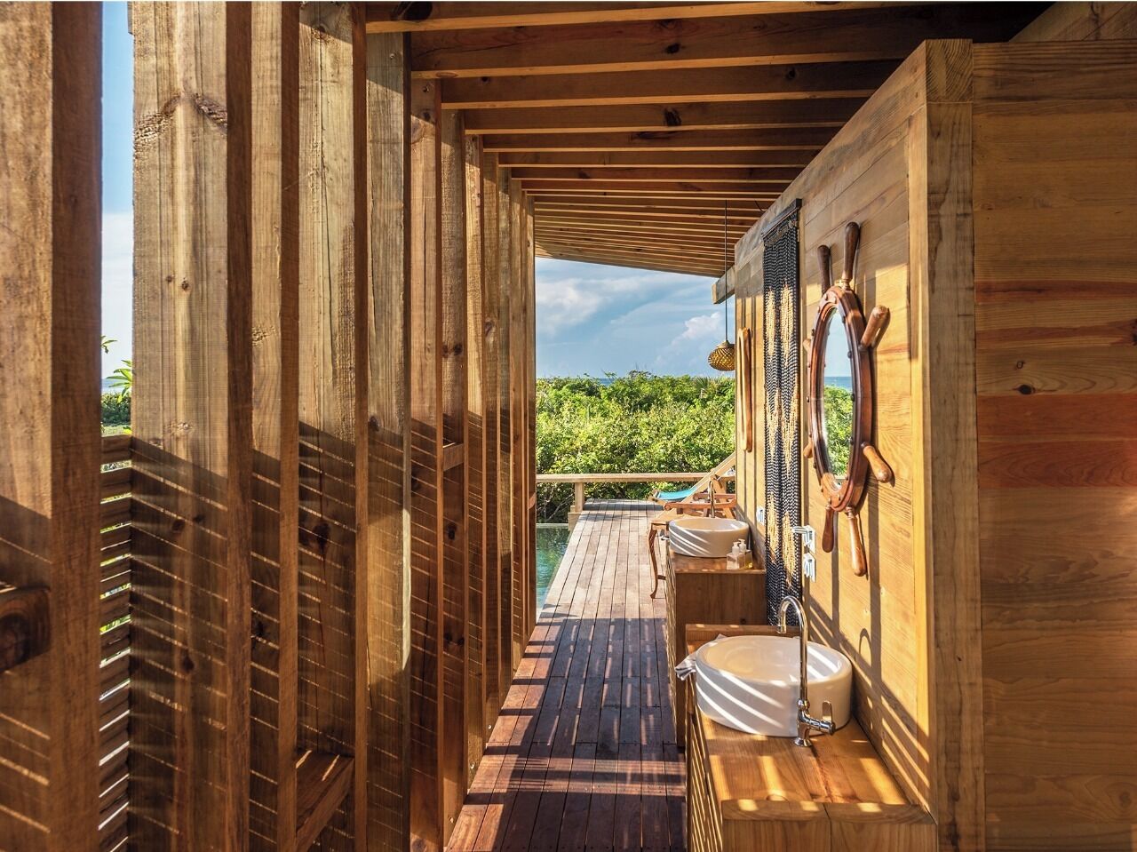 Luxury Cabin, Balcony, Sea View | Property grounds