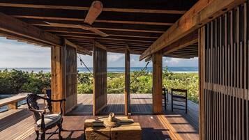 Luxury Cabin, Balcony, Sea View | Terrace/patio