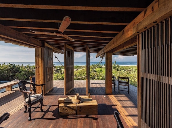 Luxury Cabin, Balcony, Sea View | Terrace/patio