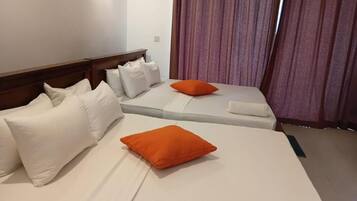 In-room safe, desk, laptop workspace, blackout curtains