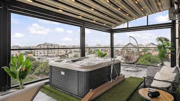 Luxury Penthouse, City View | View from room