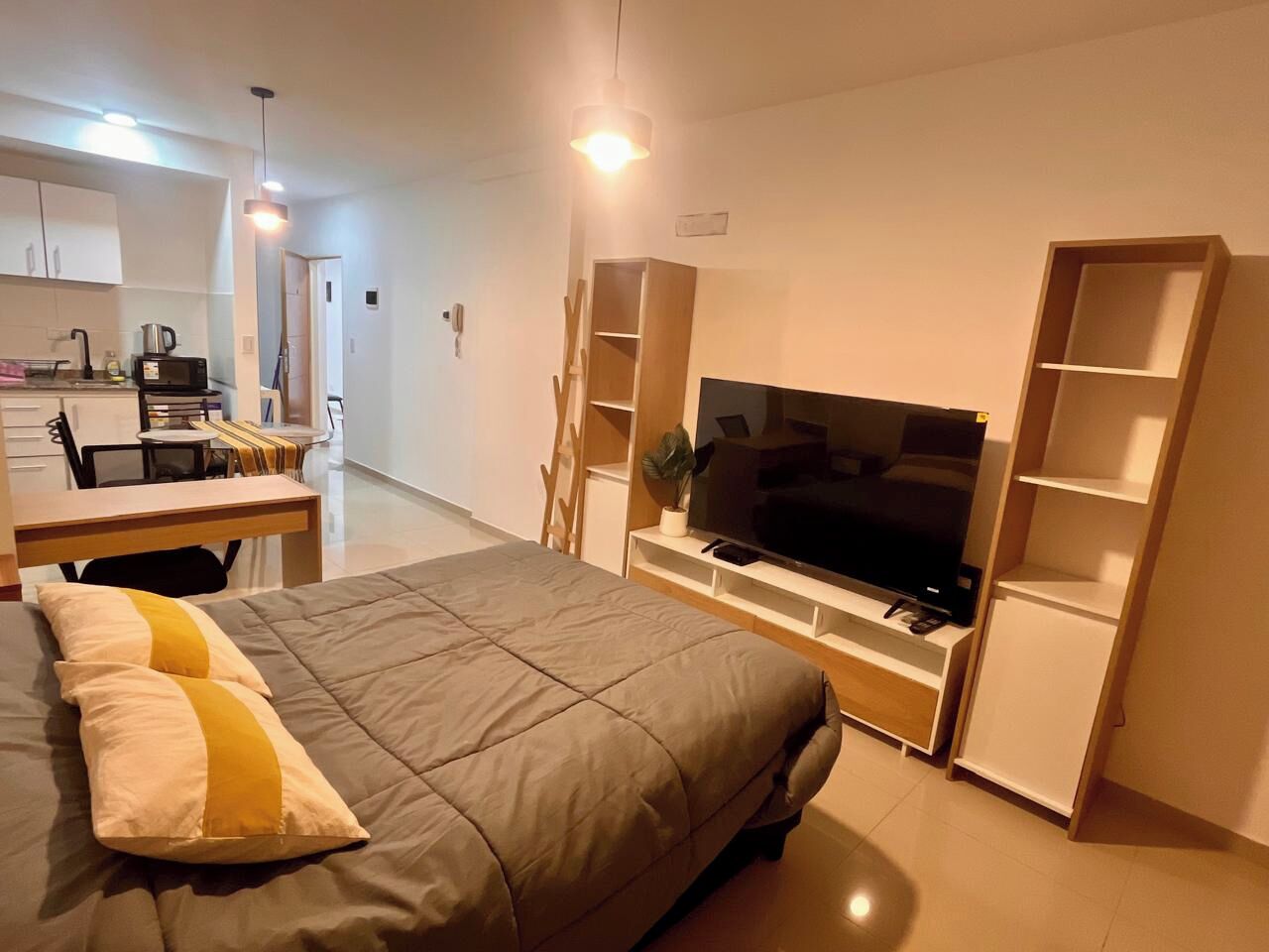 1 bedroom, iron/ironing board, Internet, bed sheets