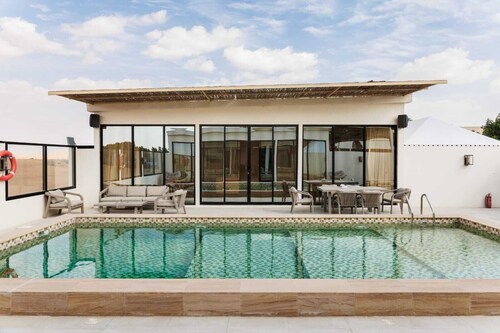 Luxury Desert Villa with Private Pool & Premium Buggies
