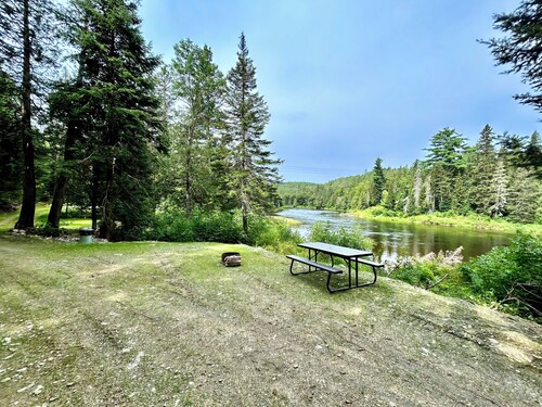 Junction 19 & Co. - Peaceful Northern Maine Riverfront Camping Site #2 - In Town