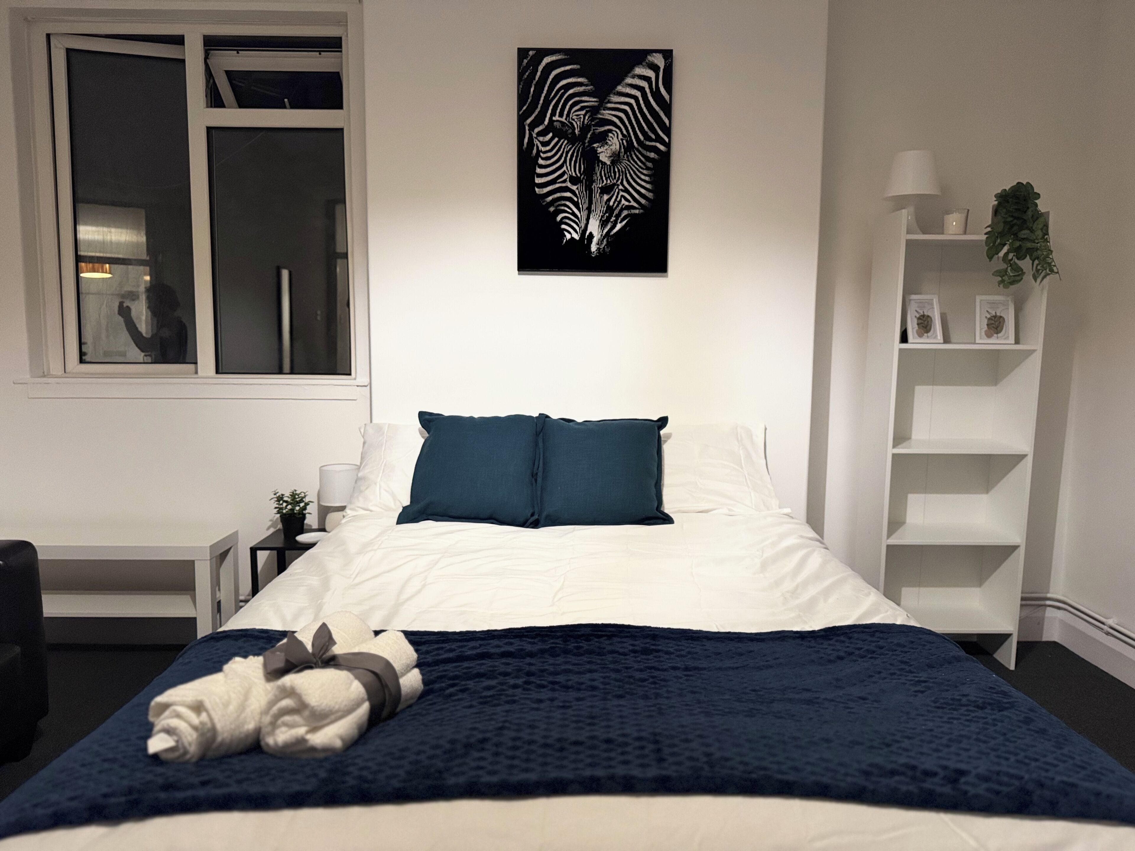 1 bedroom, iron/ironing board, Internet, bed sheets