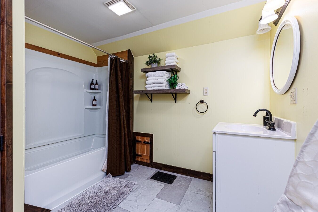 Hair dryer, towels