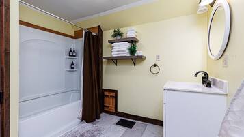 Hair dryer, towels