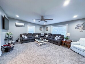Smart TV, DVD player, books