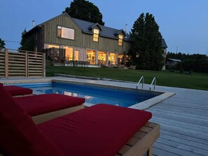 Or enjoy an evening dip in the pool - Away in the County - As featured on HGTV (Cherry Valley)