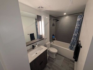 Towels, soap, toilet paper