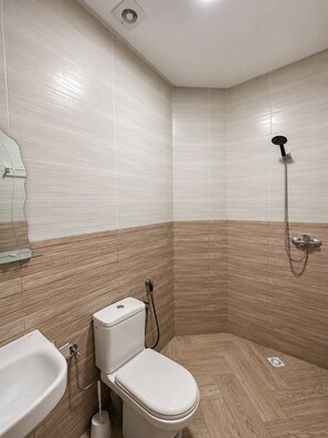 Dusche, Handtücher, Toilettenpapier