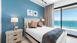 2 bedrooms, iron/ironing board, free WiFi, bed sheets - R1805 | Modern 2BR Condo with Ocean Views & Private Balcony (Puerto Peñasco)