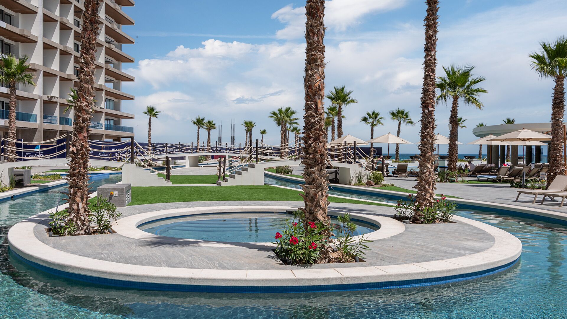 A heated pool
