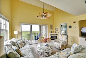 Smart TV - Spacious 4BR Bay View Retreat • Bethany Bay • Pool, Golf, Pickleball • Sleeps 10 (Ocean View)