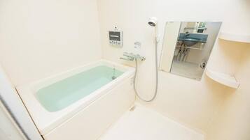Deluxe Twin Room, Non Smoking (402) | Bathroom | Separate bathtub and shower, hair dryer, towels, shampoo