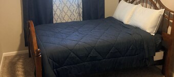 Welcome to Woosah. King size bed with a pool.