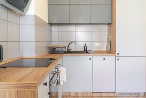 Fridge, oven, stovetop, dishwasher - Mikołowska Silesian Charm Apartment (Katowice)