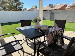 Outdoor dining - Modern 3BR Single-Story Home with Spacious Yard (North Las Vegas)