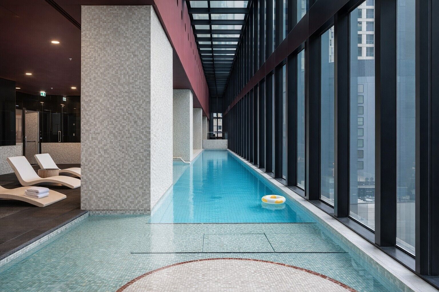 Indoor pool, outdoor pool