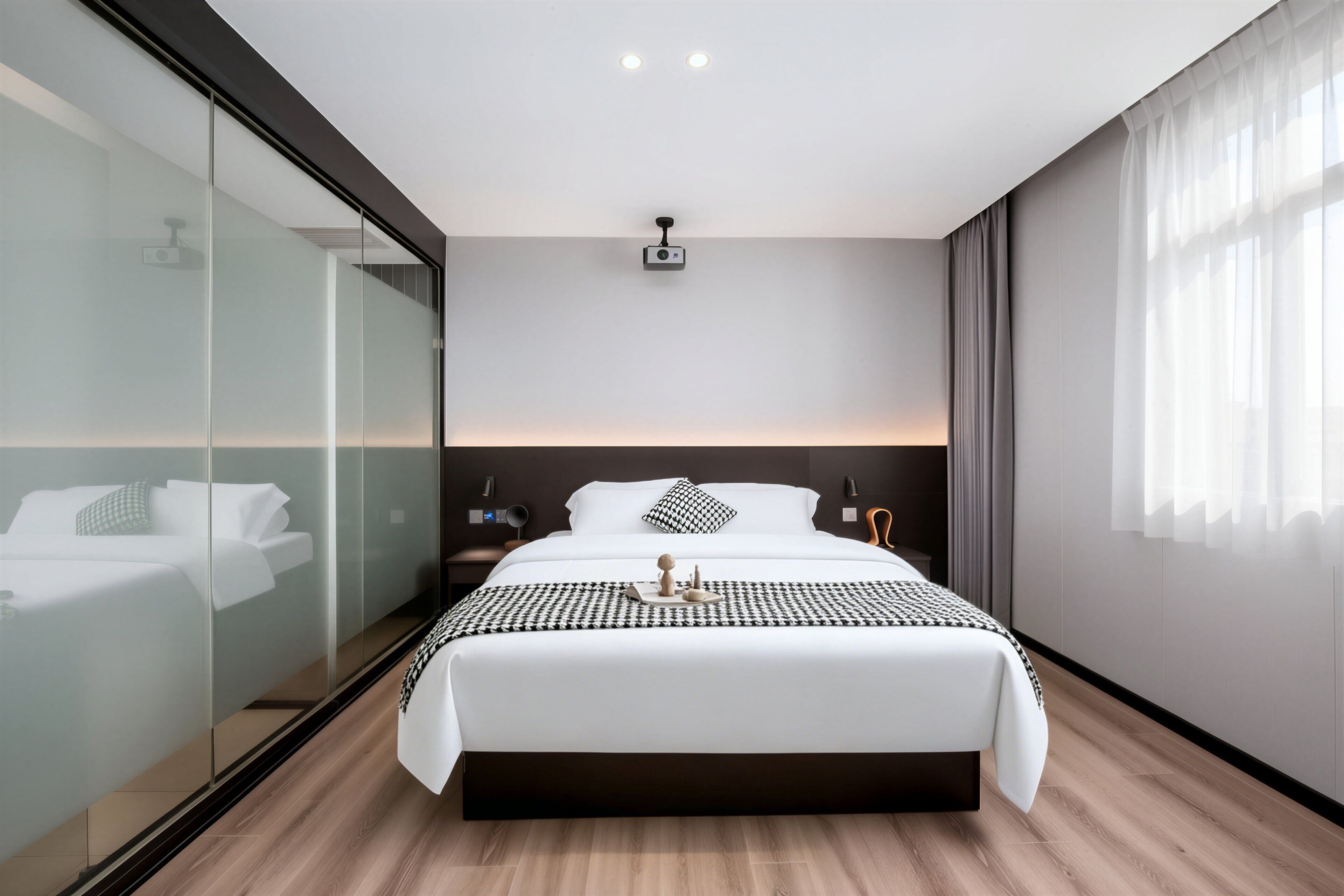 Luxury-Doppelzimmer, Stadtblick | Schreibtisch, laptopgeeigneter Arbeitsplatz, Verdunkelungsvorhänge