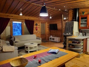 Télévision, cheminée