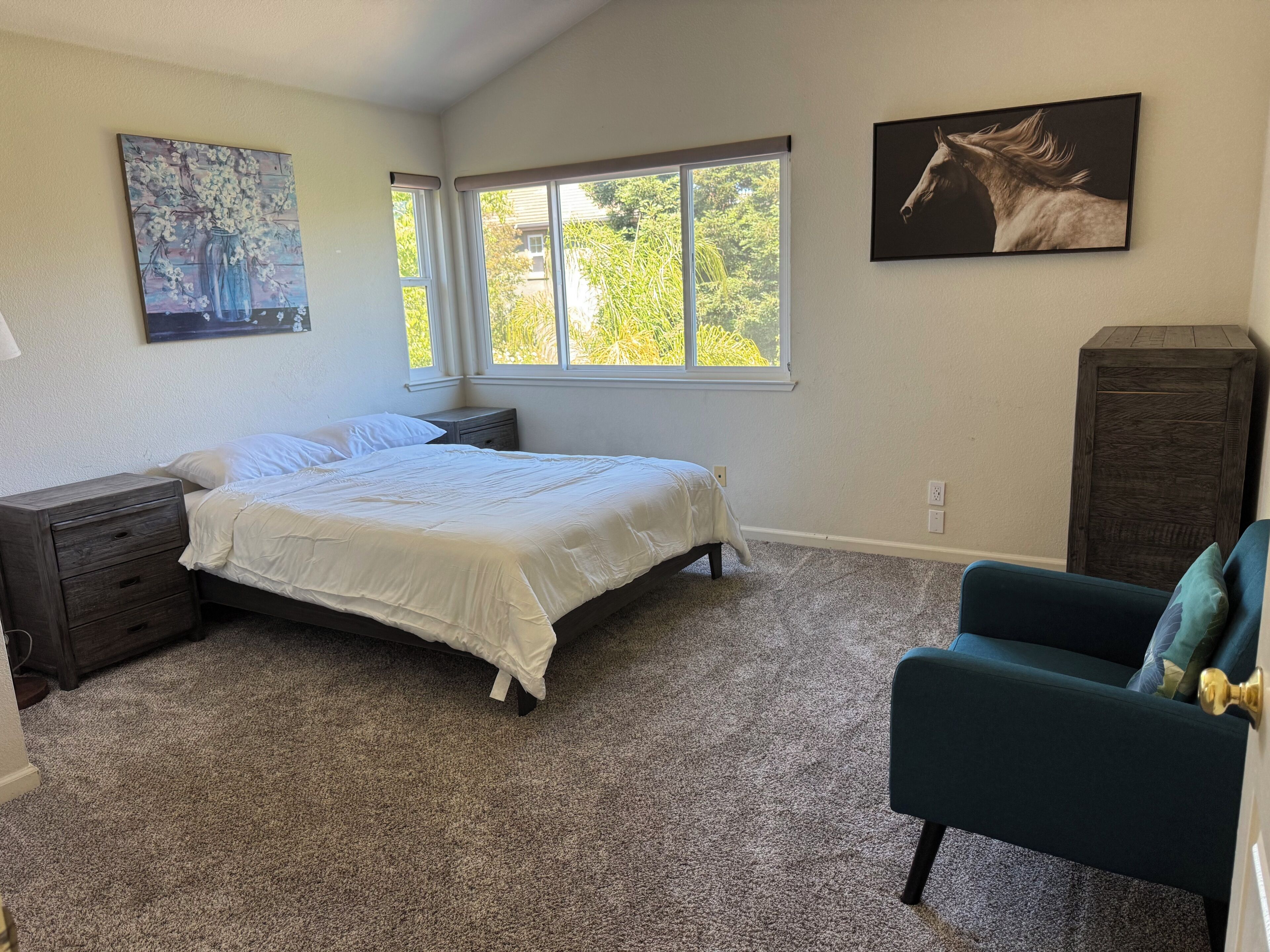 4 bedrooms, iron/ironing board, internet, bed sheets