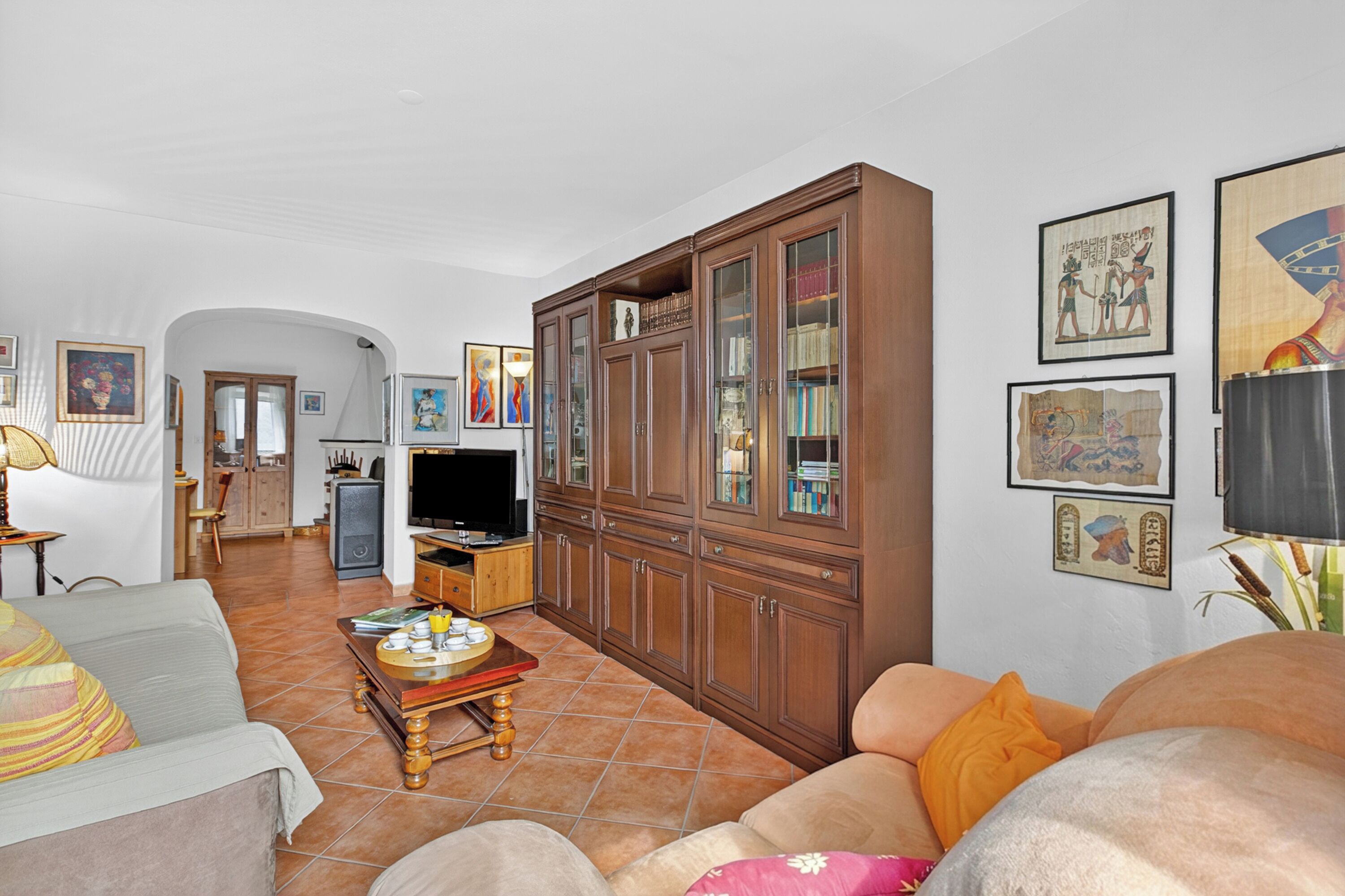 Standard Apartment, 2 Bedrooms, Balcony, Mountainside (Casa Berta Brissago 1 with Balcony) | Living area