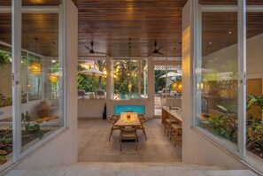 Luxury Villa, Patio, Garden View | Dining room - Villa June Ubud (Ubud)