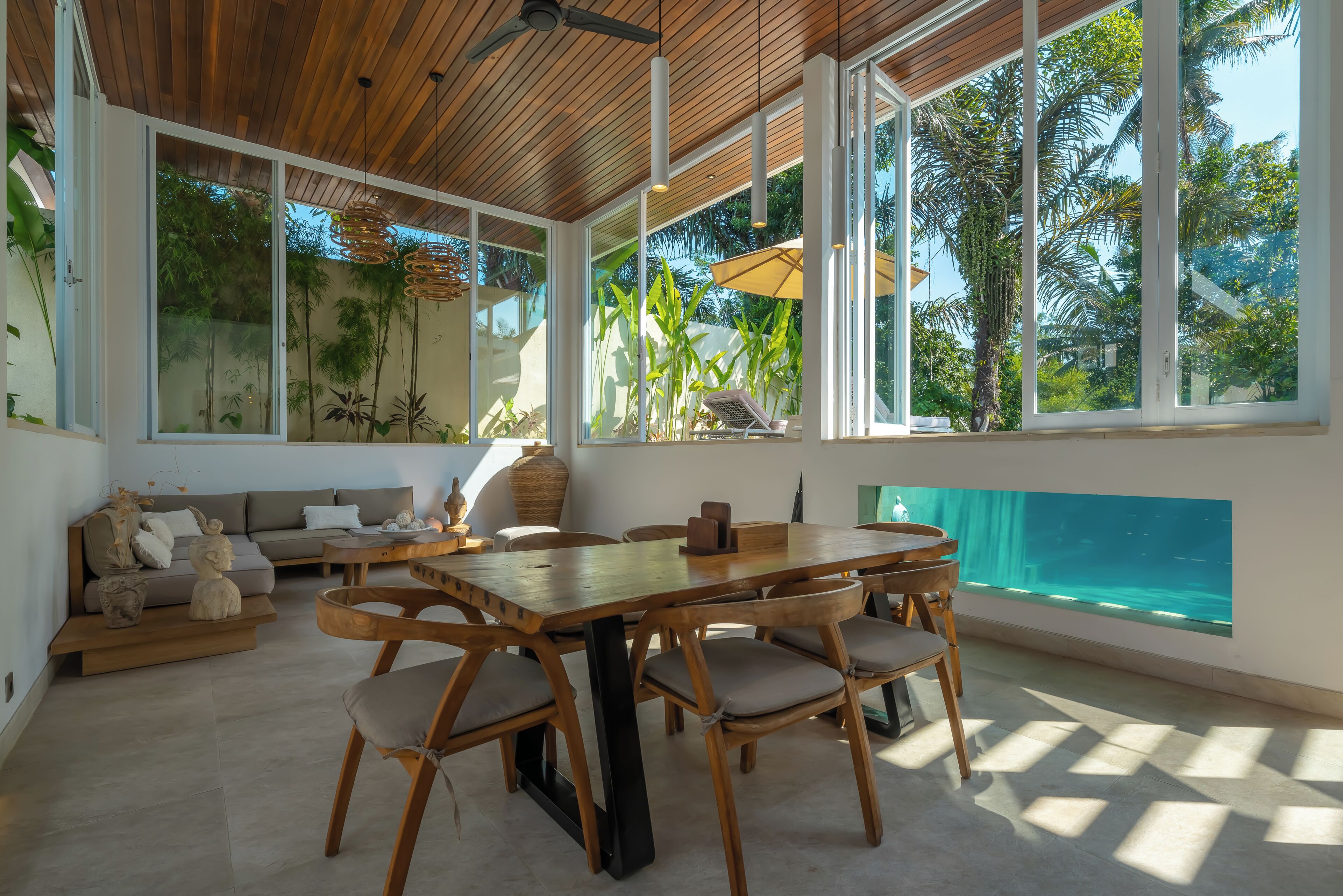 Luxury Villa, Patio, Garden View | Dining room