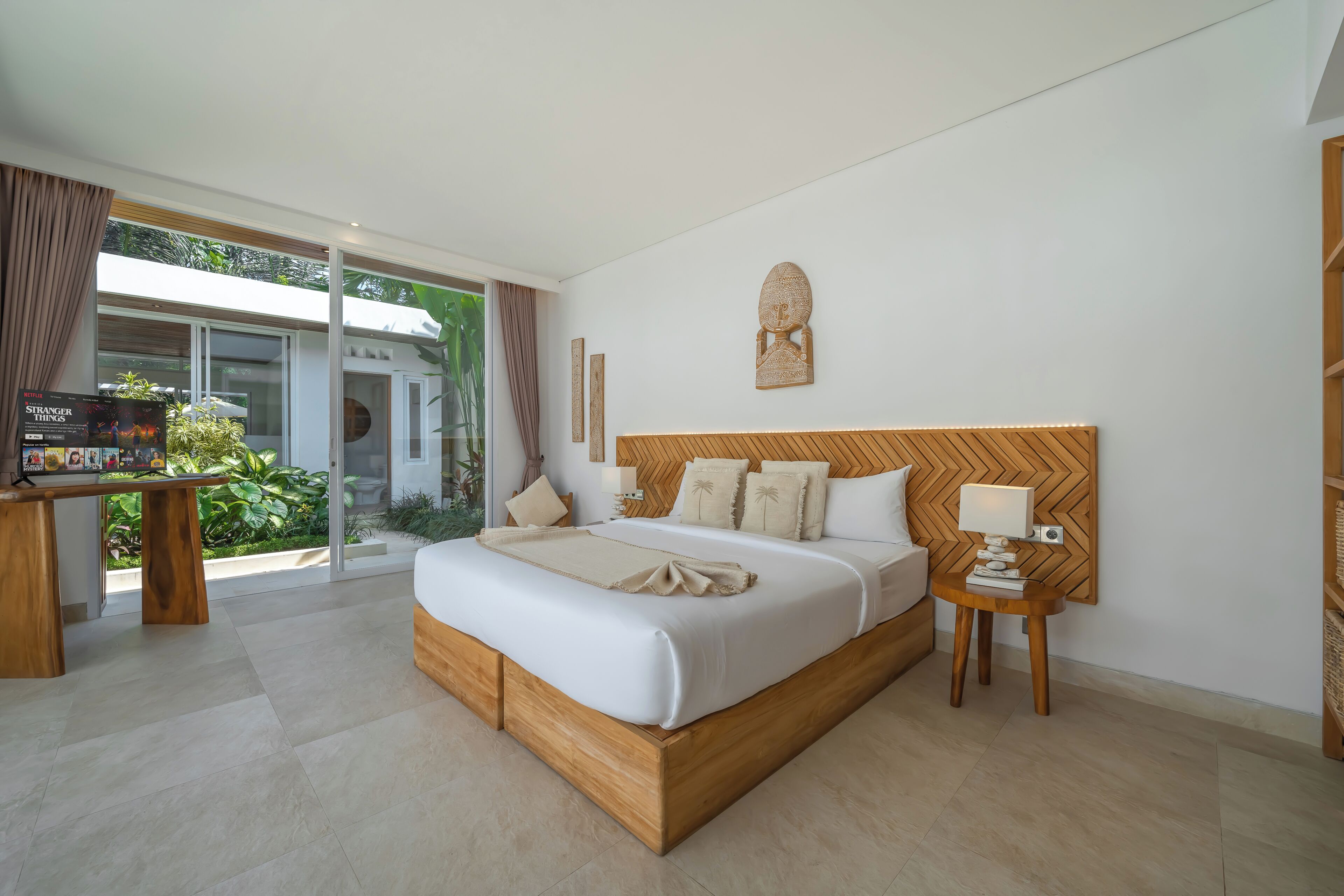 Luxury Villa, Patio, Garden View | In-room safe, desk, laptop workspace, iron/ironing board