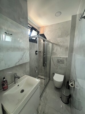 Twin Room, City View | Bathroom | Free toiletries, hair dryer, slippers, towels