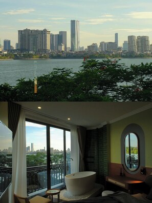 Deluxe Apartment, 1 Queen Bed, Balcony, Lake View | View from property - Sunny Residence Yen Hoa (Ha Noi)