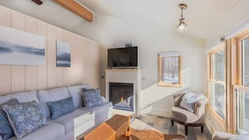 Smart TV, fireplace, video games