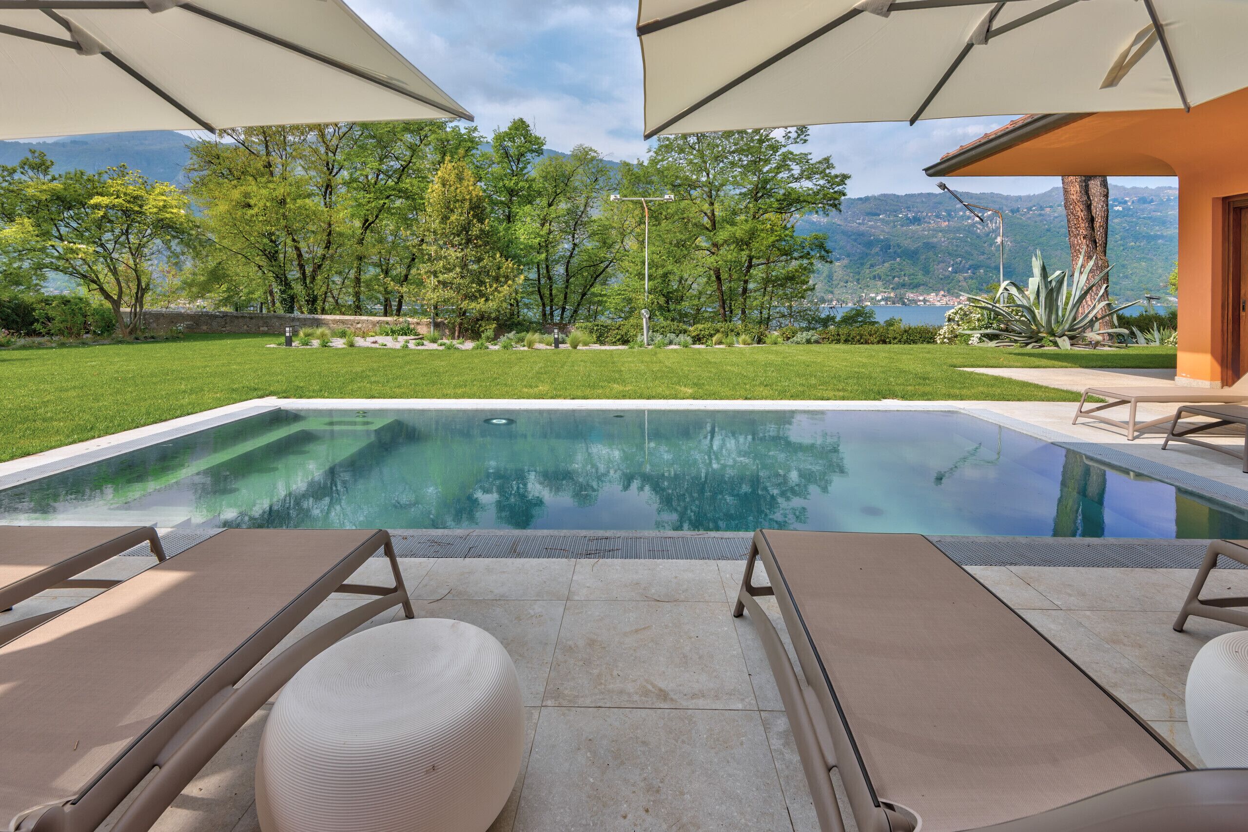 Una piscina riscaldata