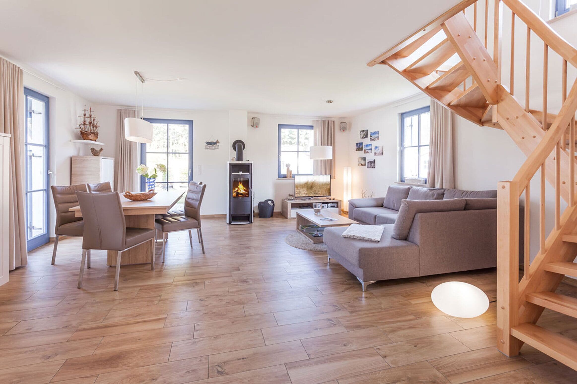 TV, fireplace, DVD player, stereo