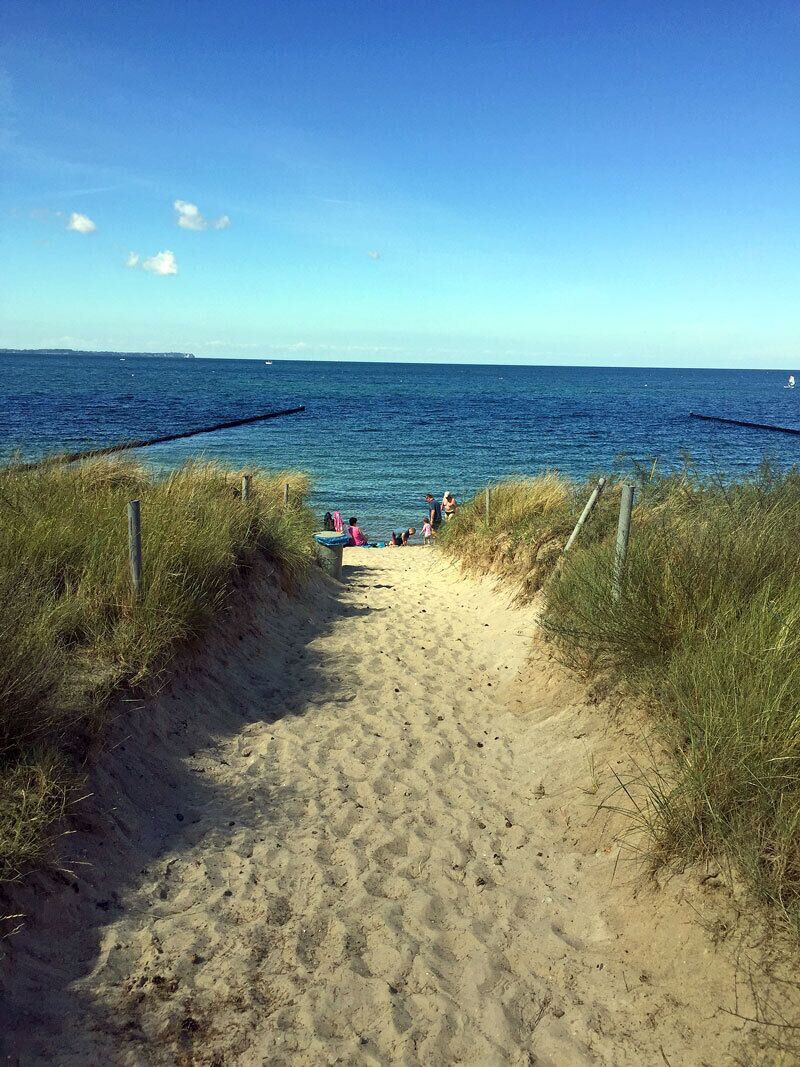 Nær stranden
