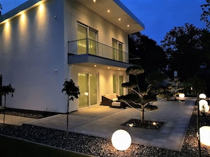 Exterior - Very modern vacation home with a sauna, about 200 meters from the sandy beach, Wi-Fi, and a washing machine (Sagard)