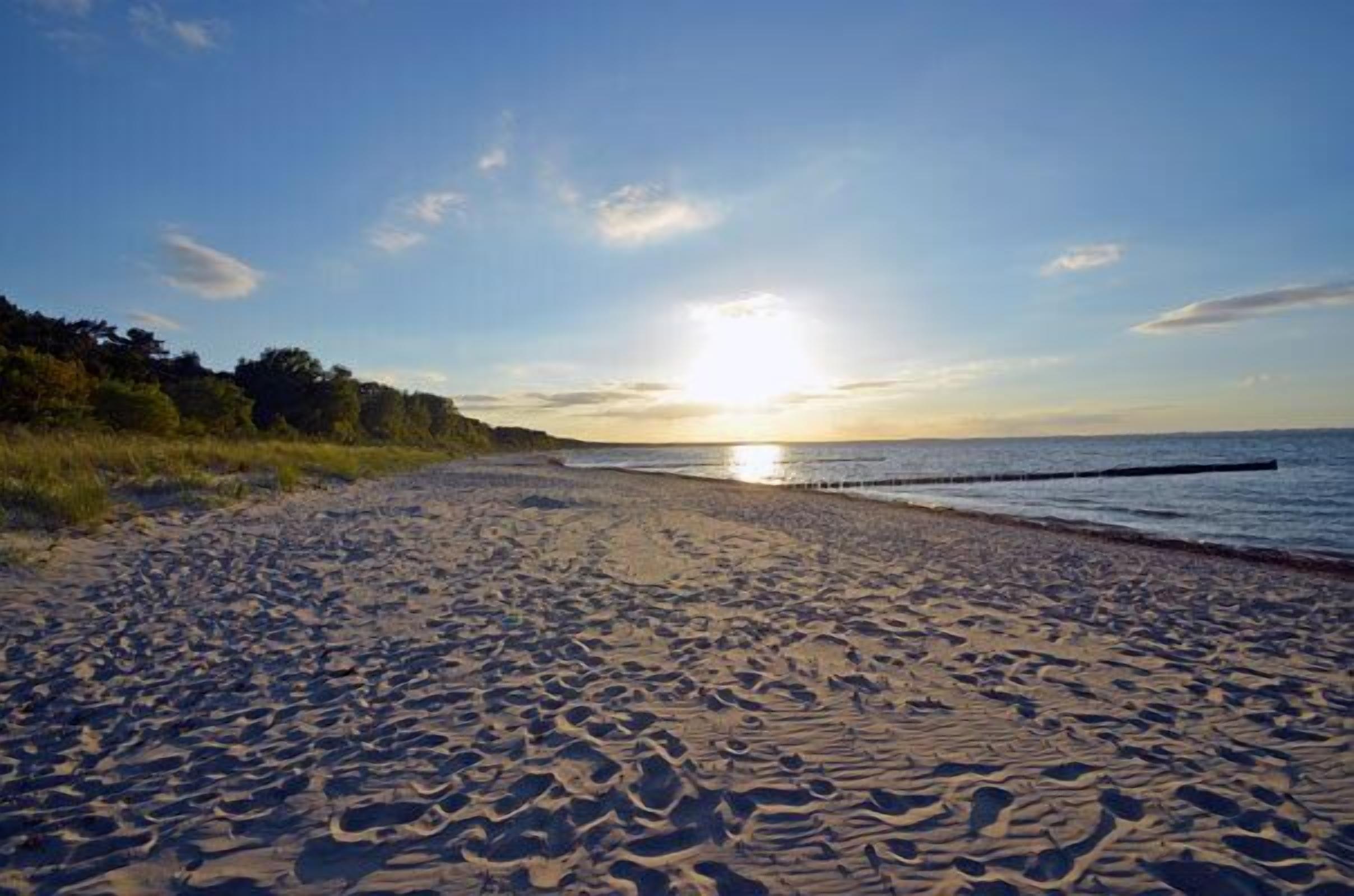 Una spiaggia nelle vicinanze