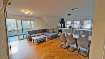 Fernseher, Kamin