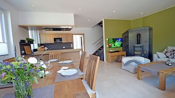 TV, fireplace, table tennis, stereo