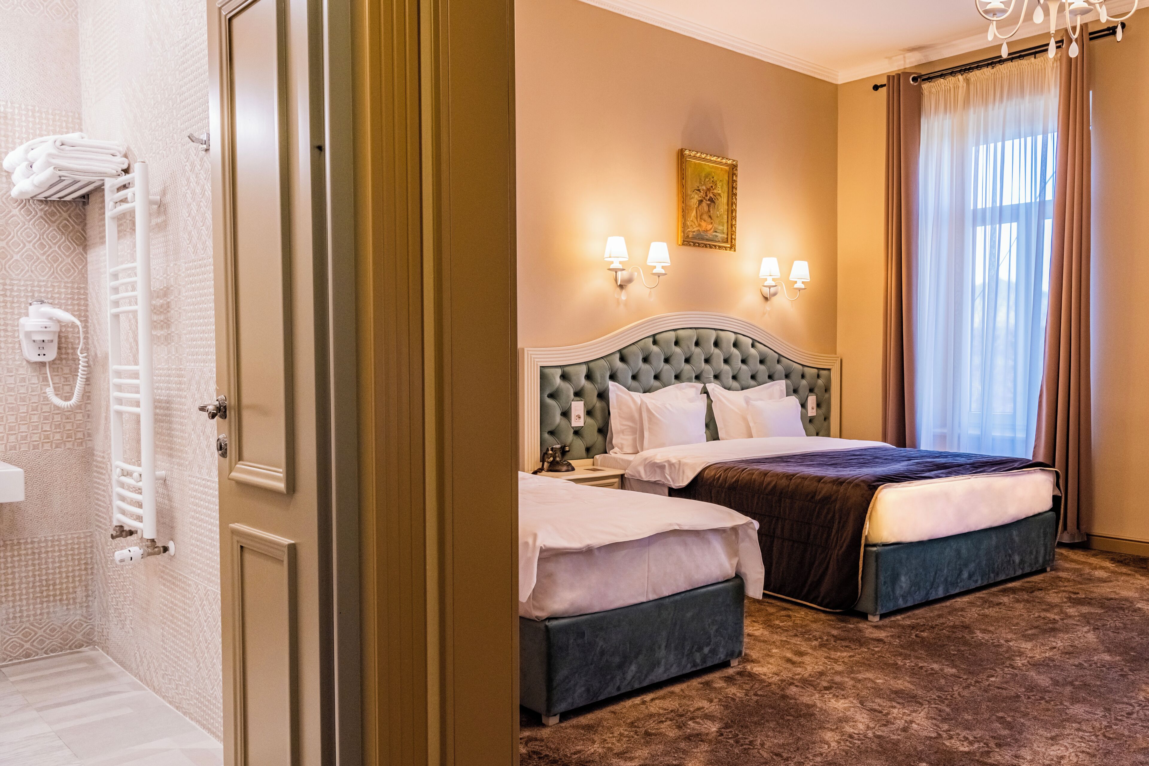Triple Room, Non Smoking | Premium bedding, minibar, in-room safe, desk