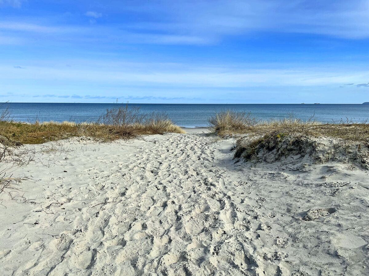 Una spiaggia nelle vicinanze