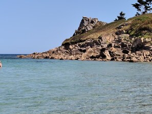 En la playa 
