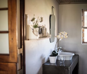 Serviettes fournies, savon, papier toilette